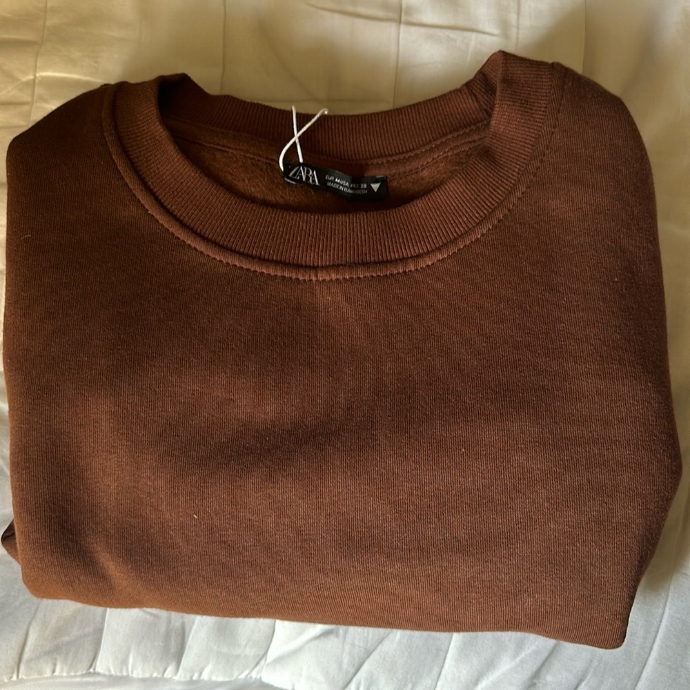 Brown cropped sweater!!